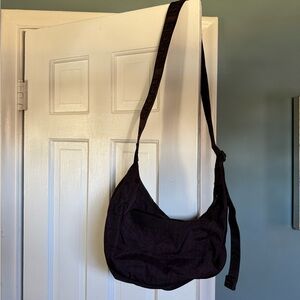 Baggu Chocolate Plum Medium Crescent Crossbody